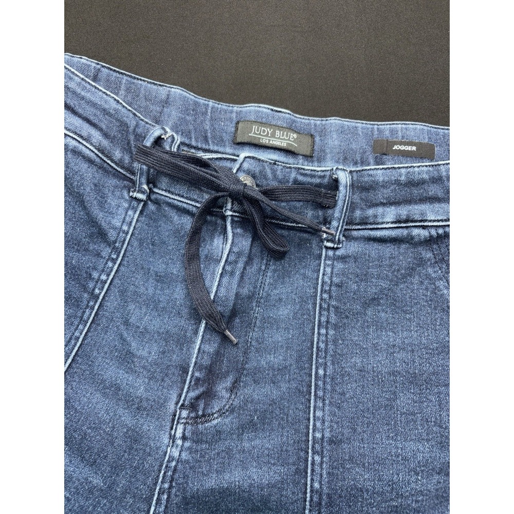 Judy Blue Jogger Jeans Women's 18W (36x29) High Rise Drawstring Stretch Denim - Picture 3 of 12